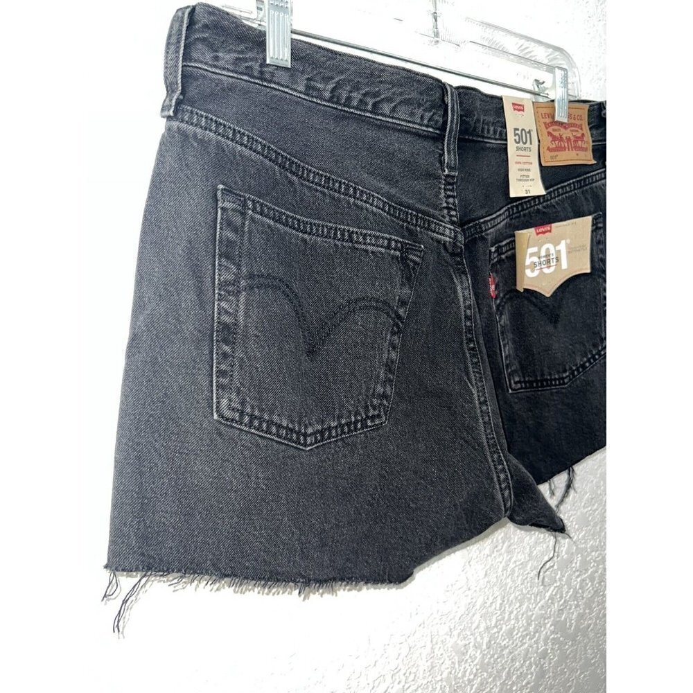 LEVI'S Womens 501 High-Rise Button Fly Cut-off Jean Shorts Size 31 NWTS New Q - Picture 9 of 12